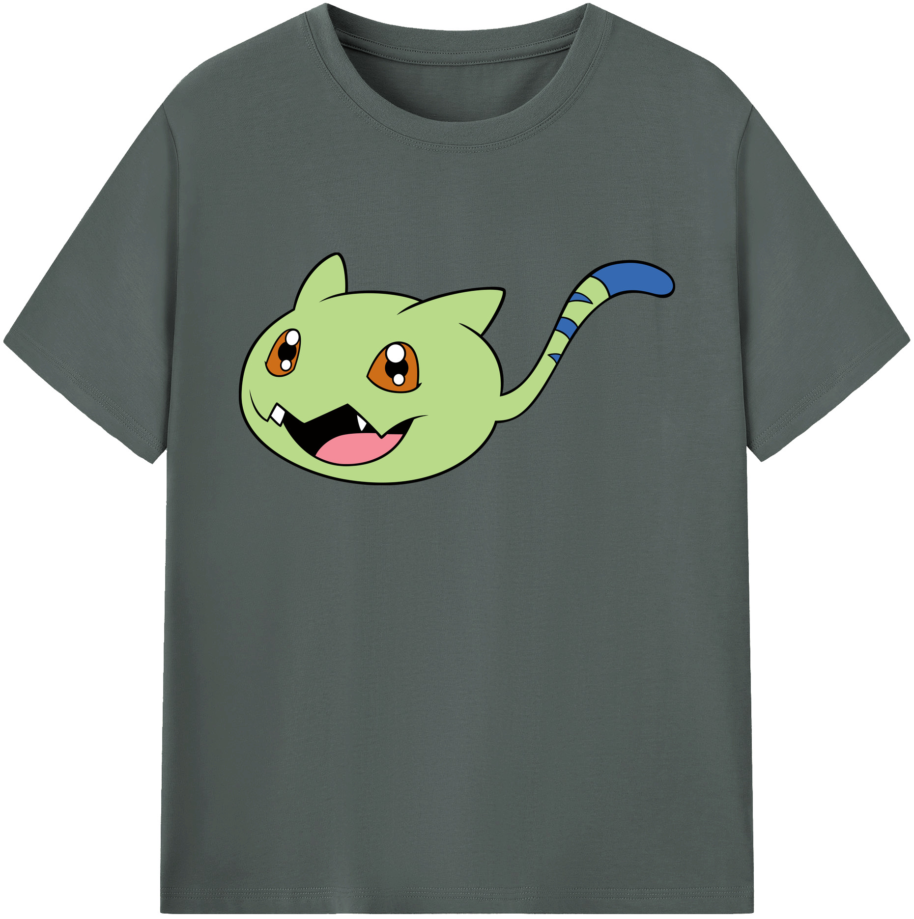 （画像用） Digimon デジタルモンスター/デジモン 綿100％ メンズ半袖Tシャツ｜肌触りやわらか＆通気性
